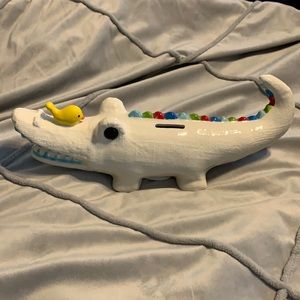 Mud Pie Alligator money bank.